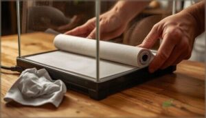 applying the adhesive pad securely applying the adhesive pad securely