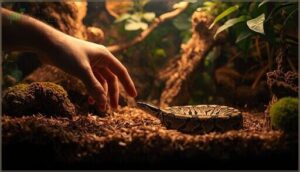 approach from the side, never above approach from the side, never above