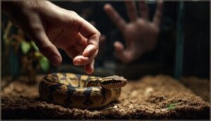 approaching from the side, not above approaching from the side, not above