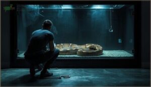 approaching the enclosure calmly and planning every movement approaching the enclosure calmly and planning every movement