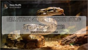 ball python striking without biting ball python striking without biting