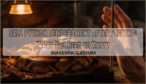 ball python temperament after feeding