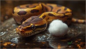 checking for retained eye caps or tail tips checking for retained eye caps or tail tips