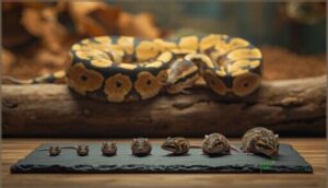 choosing the right prey size and type choosing the right prey size and type