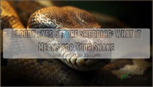 cloudy eyes before shedding