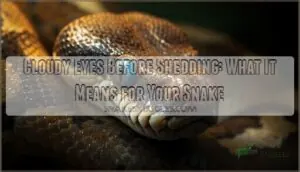 cloudy eyes before shedding