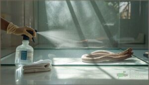 disinfecting the enclosure disinfecting the enclosure