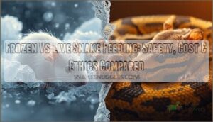 frozen vs live snake feeding frozen vs live snake feeding