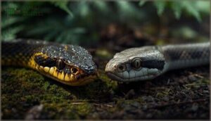 head shape—triangular vs. rounded head shape—triangular vs. rounded