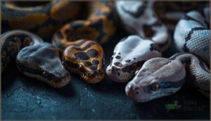 head stamps, scale texture, and eye color head stamps, scale texture, and eye color