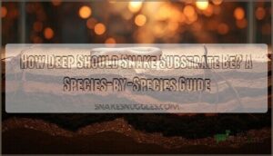 how deep should snake substrate be