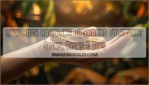how much handling snakes tolerate