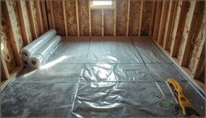 installing vapor barriers and insulation installing vapor barriers and insulation