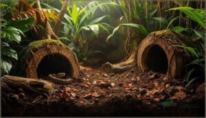 integrating hides with plants and decor integrating hides with plants and decor