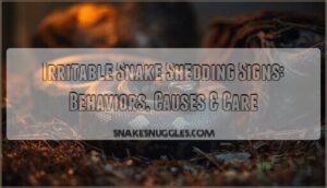 irritable snake shedding signs