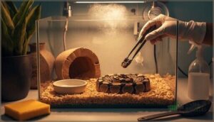 maintaining a clean enclosure maintaining a clean enclosure