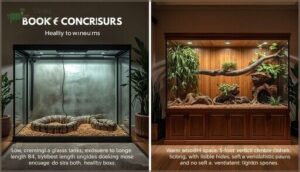 minimum and recommended enclosure sizes minimum and recommended enclosure sizes
