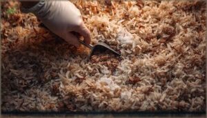 move clean bedding aside if needed move clean bedding aside if needed