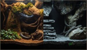 natural vs. artificial hiding spots natural vs. artificial hiding spots