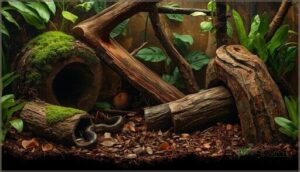 naturalistic log and wood hides naturalistic log and wood hides