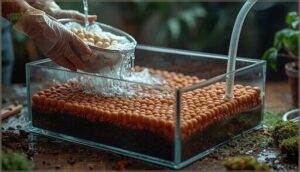 preparing the drainage layer preparing the drainage layer