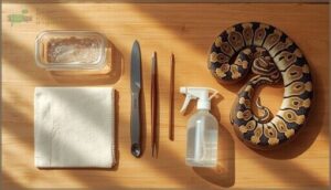 preparing to manually remove snake shed preparing to manually remove snake shed