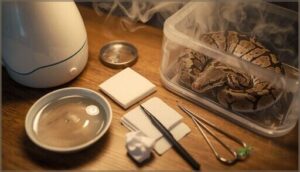 preparing to remove retained eye caps preparing to remove retained eye caps