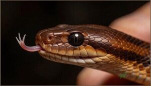 rapid tongue flicking toward the trigger rapid tongue flicking toward the trigger