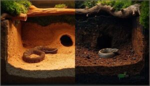 recommended depth for small vs. large species recommended depth for small vs. large species