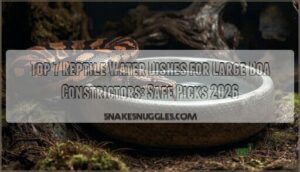 reptile water dishes for large boa constrictors