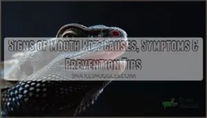 signs of mouth rot