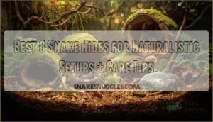 snake hides for naturalistic setups