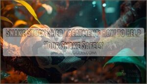 snake stuck shed treatment