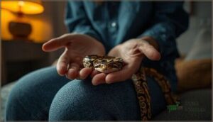 staying seated during your first handling session staying seated during your first handling session