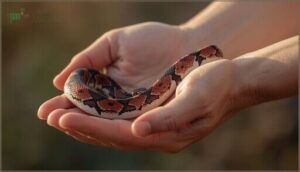 supporting the snake’s body properly supporting the snake’s body properly