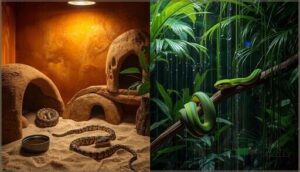 tailoring environments for specific snake species tailoring environments for specific snake species