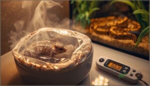 thawing and warming prey safely thawing and warming prey safely