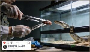 using tongs and feeding tools using tongs and feeding tools