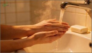 washing the wound right away washing the wound right away