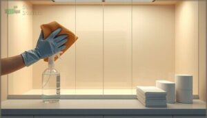 wipe down interior surfaces wipe down interior surfaces