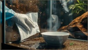 wipe nearby hard surfaces if soiled wipe nearby hard surfaces if soiled