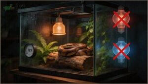 avoiding red lights and night lighting avoiding red lights and night lighting