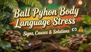 ball python body language stress