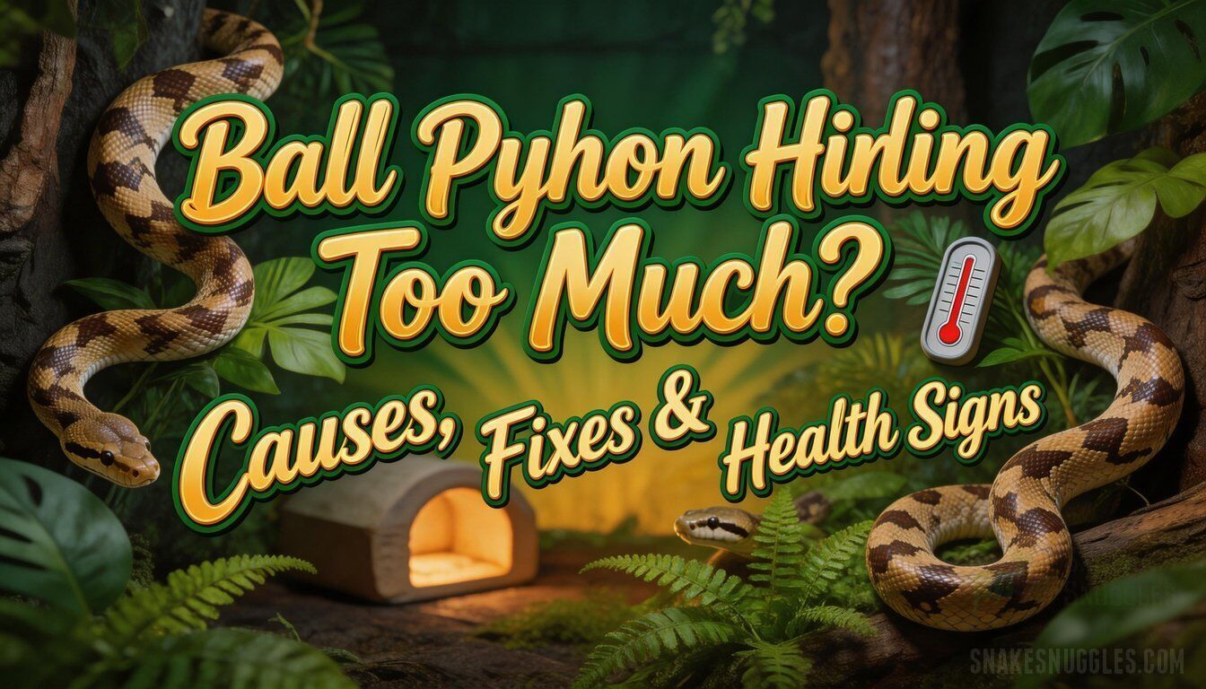 Ball Python Hiding Too Much? Causes, Fixes & Health Signs
