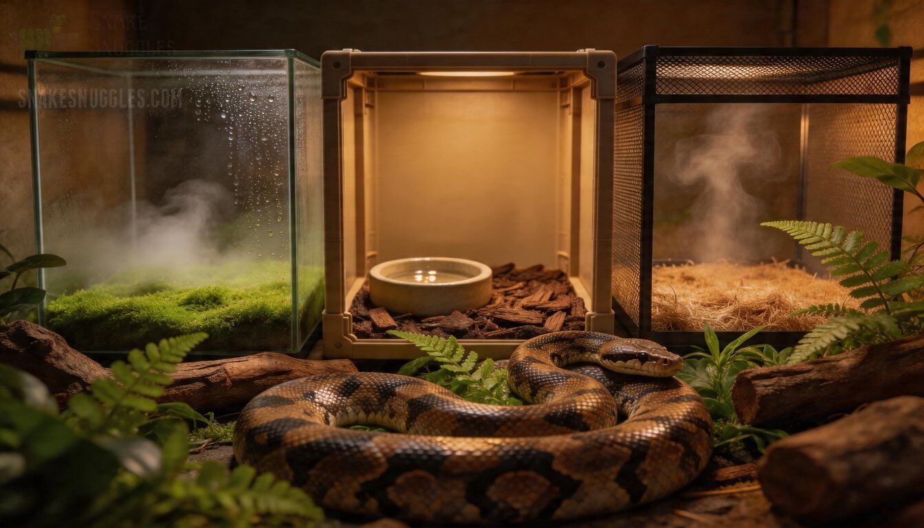 High Humidity Snake Rack Snake Moisture by Species: Humidity, Substrates & Controls