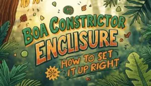 boa constrictor enclosure size