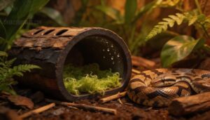 constructing a moss-lined humid hide for shedding support constructing a moss-lined humid hide for shedding support