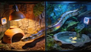 creating a warm and cool temperature gradient creating a warm and cool temperature gradient