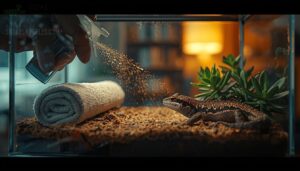 daily spot cleaning for waste and feeding messes daily spot cleaning for waste and feeding messes