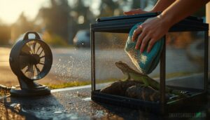 drying the enclosure during travel stops drying the enclosure during travel stops